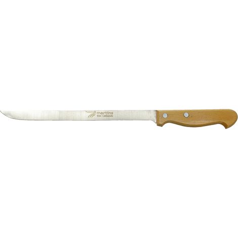 Cuchillo jamonero con mango de madera - 24 cm