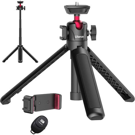 MT-16 Selfie-Stick mit Fernauslöser, Handyhalterung, Tischstativ für Webcam, Kamera, Mini-Stativ für Smartphones (iPhone, Samsung) (1/5)