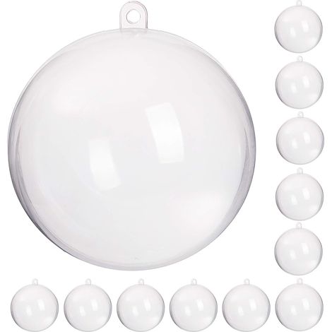 Palline acriliche, a sfera piena, pieghevoli, per decoupage, fai da te, 5 cm, 12 pezzi (1/5)