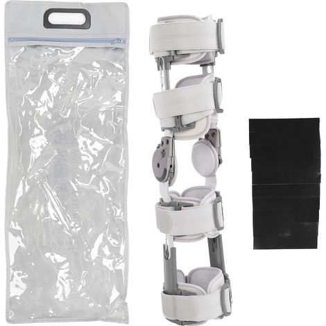 Attelle genou légère flexible réglable fixation articulation pour récupération postopératoire (1/5)