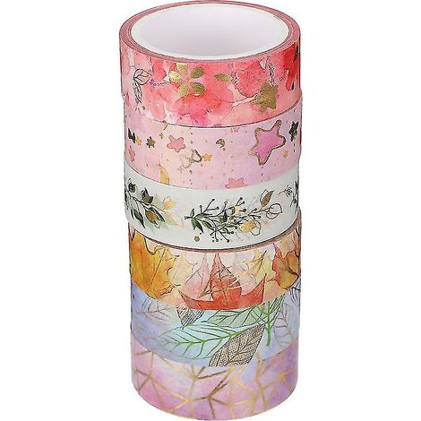 6 Stück Washi-Masking-Tape