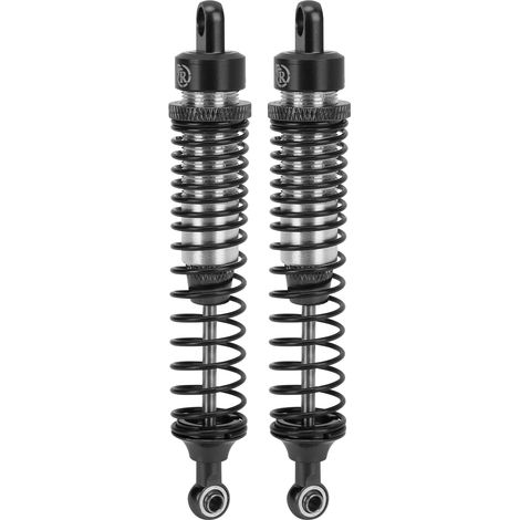 2 Amortisseurs Métalliques RC 108mm Noirs pour 1/10 HSP RGT Himoto Redcat, Pièces de Rechange Voiture Télécommandée (1/5)