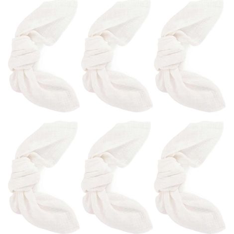 Serviette en tissu unie, élégante et réutilisable, lavable, style champêtre, idéale pour la décoration de table lors de mariages, fêtes prénatales et repas.