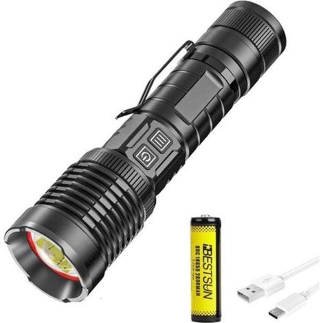 Lampe flash USB LED XHP99 étanche à zoombar ultralégère de 10 000 lumens (1/5)