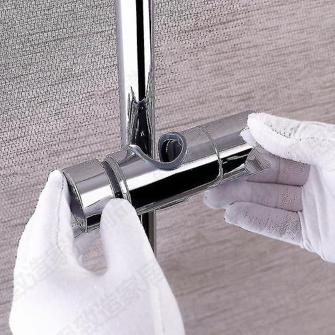 Support de douchette remplaçable, support de pommeau de douche, ABS chromé (argent)happyshop (1/3)