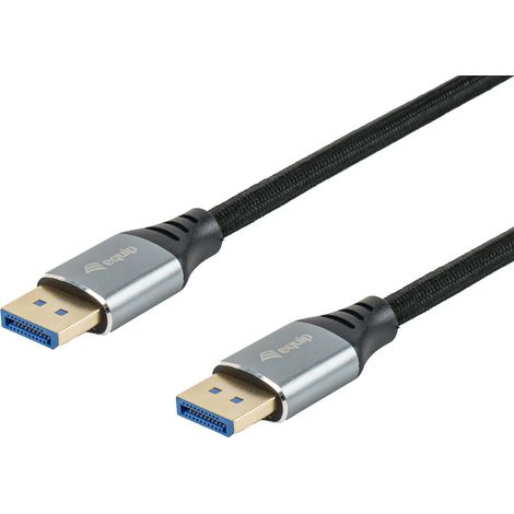 Equip DisplayPort 2.1 StSt 2.00m16K60Hz komp.HDCP Alum. gr