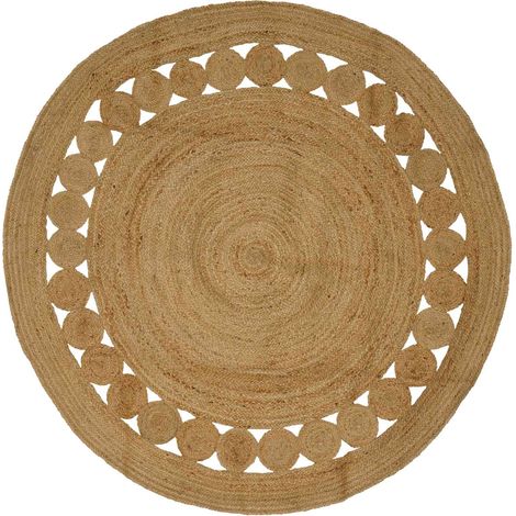 vidaXL Area Rugs Natural Ø 210 cm Jute