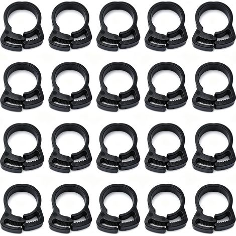 Sollbry Lot de 20 Colliers de Serrage Crantés Ø23mm pour Tuyau d'Arrosage/Irrigation Goutte à Goutte (1/5)