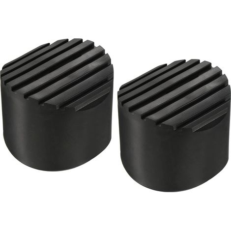 2Pcs Coussin, Antidérapant, Caoutchouc, 68mm, Noir, Pour Échelle Télescopique (1/5)