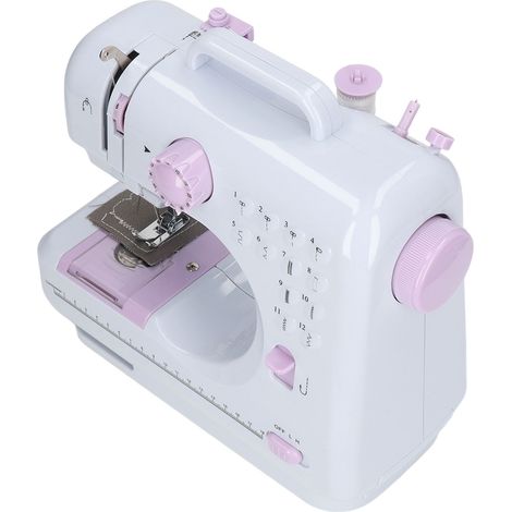 Machine à coudre électrique domestique de petite taille, modèle 505, version améliorée avec surjeteuse, machine à coudre entièrement automatique, norme européenne. (1/5)