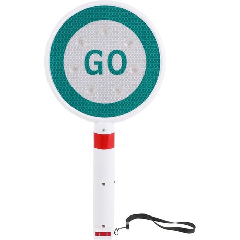 Panneau Lumineux LED Voiture Portable Double Face en Plastique Léger avec Cordon, pour Gestion Circulation et Travaux Routiers (1/5)