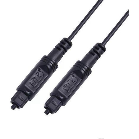 Câble à fibre optique numérique - 1,5 m, diamètre extérieur 2,2 mm, noir (1/5)