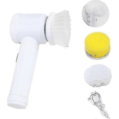 Filiyano-Brosse de nettoyage électrique portative pour cuisine, salle de bain, baignoire, évier, toilettes et linge (1/5)