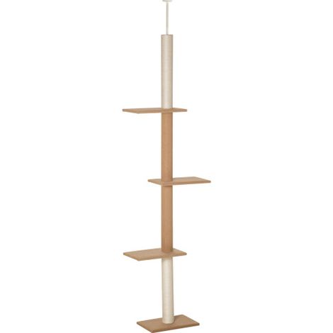 Tiragraffi per gatti, dal pavimento al soffitto, regolabile in altezza (228-260 cm), colore kaki, spedito direttamente dal negozio. (1/5)