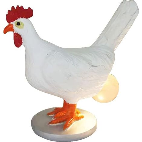 Lampe poule pondeuse, veilleuse LED USB poule, lampe de table coq, veilleuse œuf de Pâques (1/5)