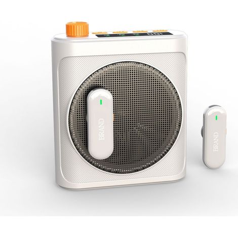 Amplificateur vocal Bluetooth avec microphone sans fil, système de sonorisation portable pour l'enseignement et les réunions, comprend 2 microphones cravate magnétiques, idéal pour les cours en classe (1/5)