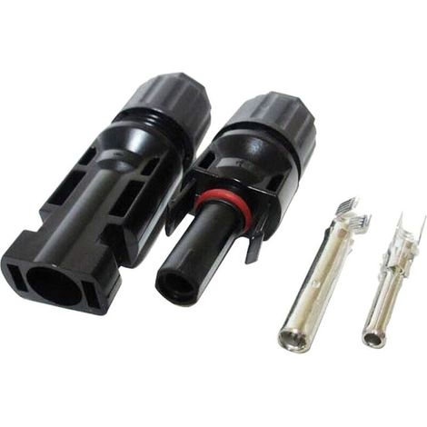 Paire de connecteurs de câble de panneau solaire mâle/femelle, doubles bagues d'étanchéité pour un meilleur effet étanche IP67, A301pack1 (1/4)