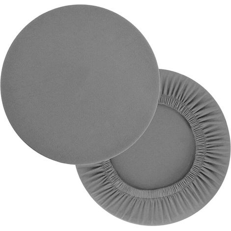 Fodere rotonde per sgabelli in tessuto elasticizzato ultra morbido e lavabile – Set da 2, altezza da 30 a 45 cm, per ufficio e sala riunioni.