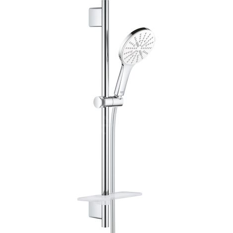 Ensemble de barres de soutien pour douche Rainshower 130 SmartActive 26576 600 mm blanc lune/chrome (1/5)