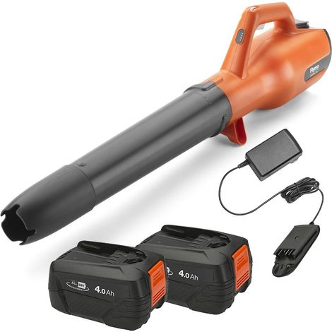 Flymo 18V EasiClear 100 Cordless Garden Leaf Blower Bosch 2 x 4.0Ah Battery