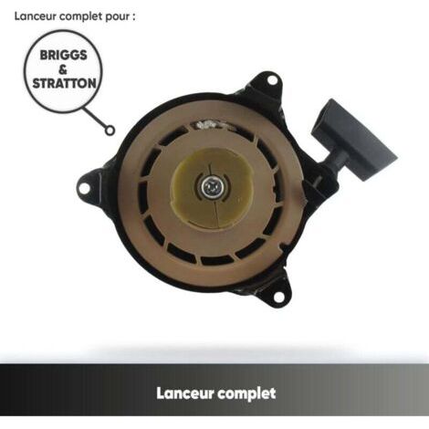 NALOOKAMIC  Lanceur Complet - Pièce De Rechange Adaptable Pour Moteurs De Certains Modèles BRIGGS & STRATTON - Pièce Origine 499706