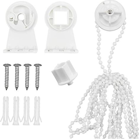 Retail 28mm universal plastic beaded roller blind control head POM roller blind accessory kit (1/5)