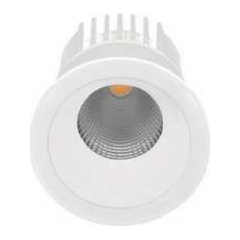 Spot encastré LED blanc mat rond orientable Ø 55mm 6W 3000K 550lm 36° dimmable alim 230V IP23 Mowi INDIGO (1/4)