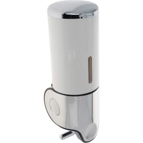 Distributeur de savon mural 500 ml en ABS et acier inoxydable – design épuré pour salle de bain et cuisine (1/5)