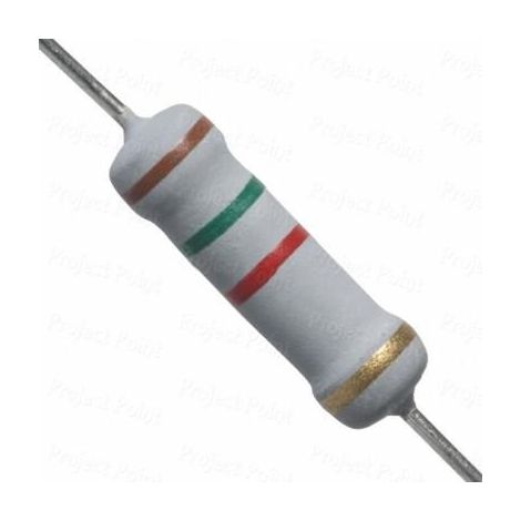 1k5 2w Resistenza all'ossido di metallo 1.5k 2w 5% Dimensioni 4.2x11mm 1.5k2w
