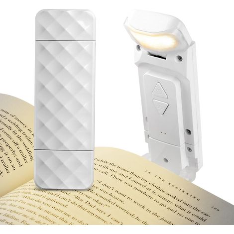 Lampe de Lecture USB, 3 Couleurs et 5 Niveaux, Liseuse LED Rechargeable (1/5)