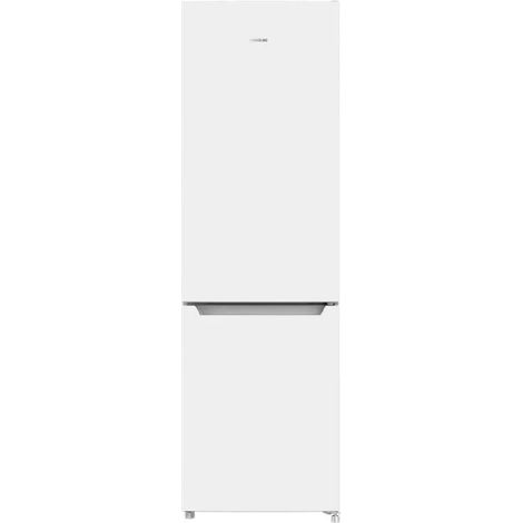 Kombi-Kühlschrank aus grauem Glas, 180 cm hoch und 55 cm breit, mit einem Fassungsvermögen von 250 Litern, Total No Frost, Energieklasse E und mit Multi-Air-Flow-System. (1/3)