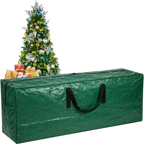 Sac de Rangement Pour Sapin de Noël - Housse pour Sapin de Noël Avec Fermetures Éclair convient jusqu'à 210 cm - Idéal pour l'arbre de Noël Artificiel et la Décoration (1/5)