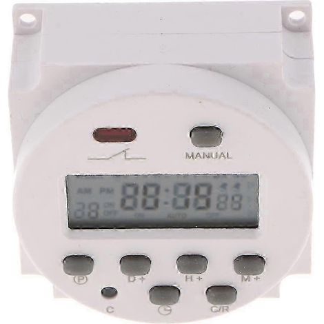 Minuterie numérique pour lampes solaires, commande marche/arrêt automatique pour jardin extérieur (1/5)