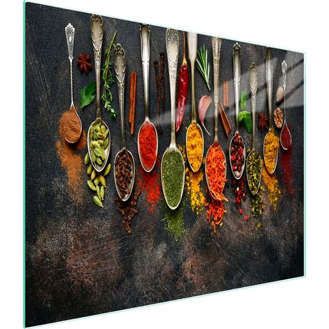 PLANCHE À DÉCOUPER EN VERRE 52x30 ÉPICES (1/5)