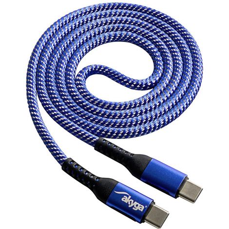 Akyga Cavo USB Spina USB-C®, Spina USB-C® 1.00 m Blu AK-USB-37