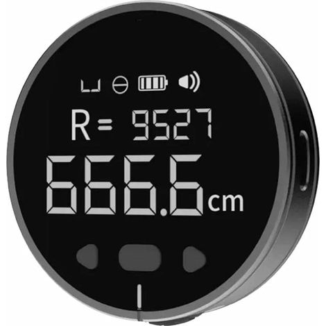 99,99 m digitales elektronisches Maßband mit LCD-Display, wiederaufladbares digitales Lineal, für flache und gebogene Durchmesser