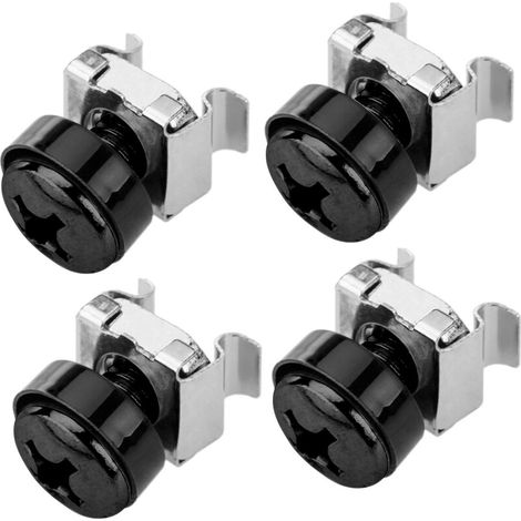 INTELLINET Kit Set 4 Viti 4 Dadi e 4 Rondelle per Montaggio Rack Nero (1/5)