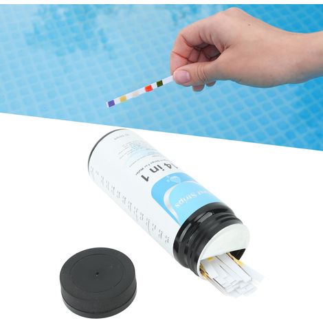 Bandelette de Test d’Aquarium en Plastique – 50 Bandelettes pour Analyse d’eau Potable, Piscine, Spa – PH et Paramètres Clés (1/5)