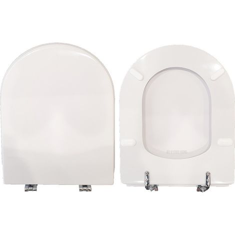 Copriwater Dora Archiade legno rivestito in resina poliestere bianco come originale (1/4)