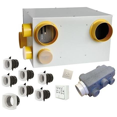 VMC double flux Vital Air 90 avec capteurs de pollution – Débit max 300m³/h – Économie de chauffage jusqu'à 18% – 101445 – Autogyre