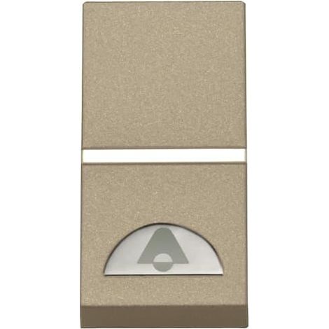 Zenit Poussoir No 1 Module Avec Symbole Carillon Champagne 2CLA210400N1901 ABB N2104CV