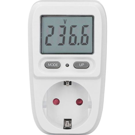 Prise électrique intelligente avec voltmètre numérique, moniteur de tension 230V, fiche allemande, pour maison, testeur de puissance (1/5)