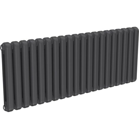Reina Coneva Designer Horizontal Radiator 550mm H x 1420mm W Anthracite (1/5)