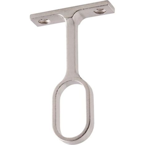 Boîte 25 support central tube ovale 25x15 chromé a-404-12