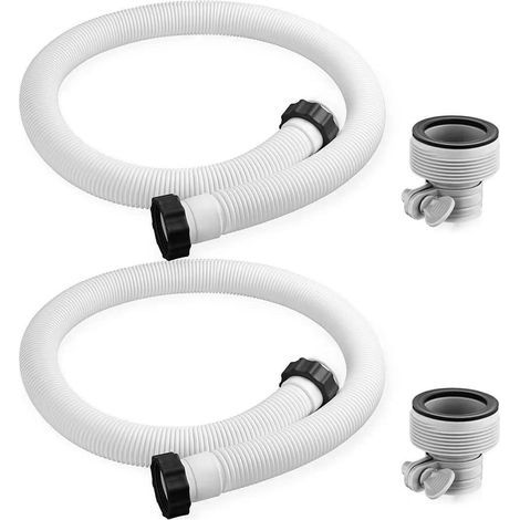 (2 articles) Tuyaux de rechange compatibles Intex pour piscine, adaptateurs et connecteurs pour pompe de filtration. (1/5)