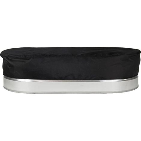 Couverture Pour Bac À Eau Ovale - En Métal - 4 Pièces - 122 x 20 cm - Pour Bac À Stock Extérieur - Compatible Avec Bacs De 4 Pièces 6 Pièces Et 8 Pièces (1/5)
