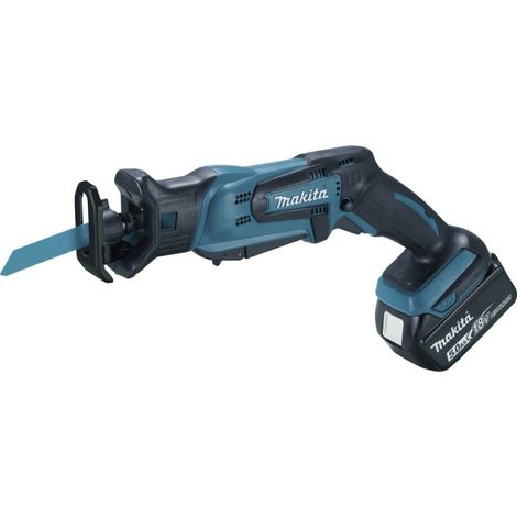 Makita Akku-Reciprosäge 18V DJR183RT1J 1x 5,0 Ah + Lader + 2 Sägeblätter +MAKPAC