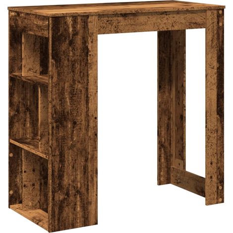 Maison Exclusive - Tavolo Bar con Rastrelliera Antico 102x50x103,5 cm Multistrato