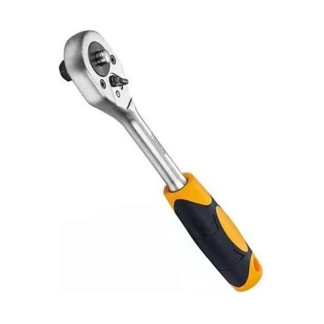 Chiave a cricchetto reversibile attacco 1/2" lunga 250mm Cr-V Art. 200203