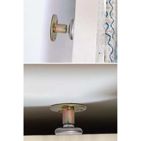 Bett Anti Schwingungs Kopfteil Stabilisator mit Rutschfestem Metall Verstellbarer Bettrahmen (1/5)